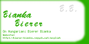 bianka bierer business card